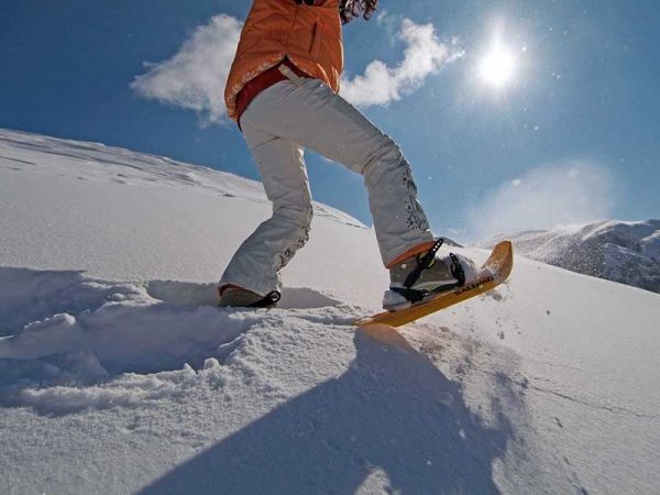 Snowshoe hiking